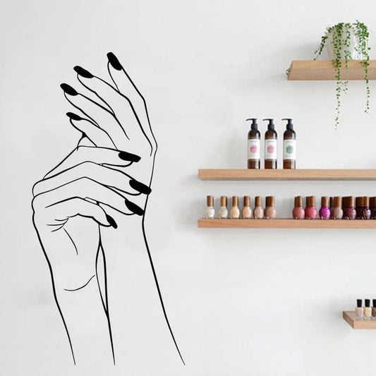 Nail Salon Wall Decal – Vinyl Manicure & Nail Art Sticker