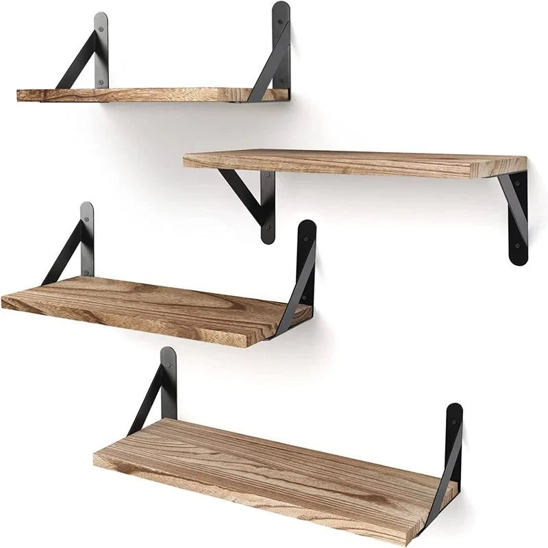 Solid Wood Floating Shelf – Wall Storage & Display