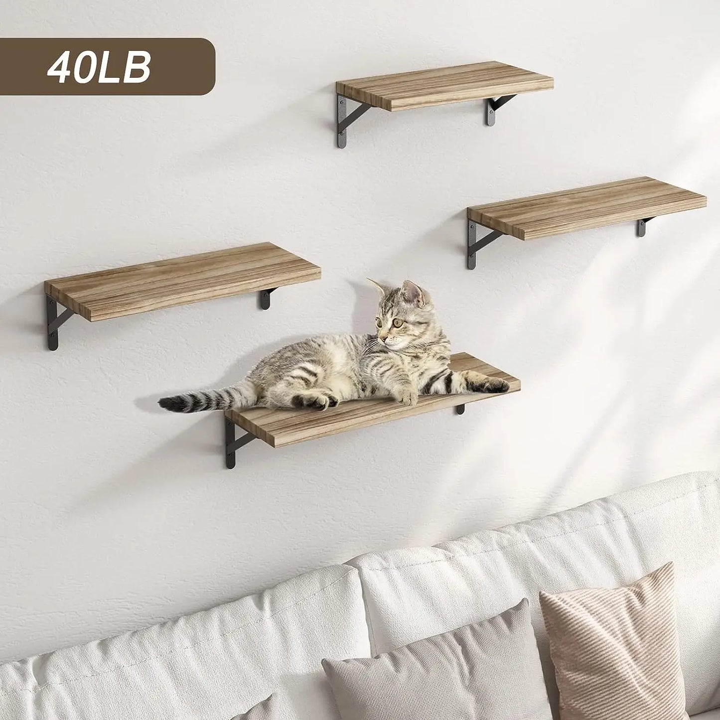 Solid Wood Floating Shelf – Wall Storage & Display